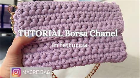 borsa uncinetto modello chanel|TUTORIAL BORSA CHANEL UNCINETTO .